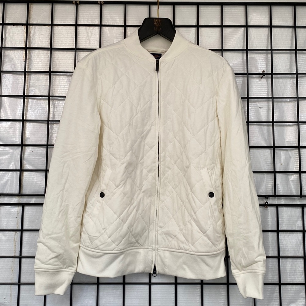 Good Man Brand Mayfair Bomber Jacket Color Natural Size Medium